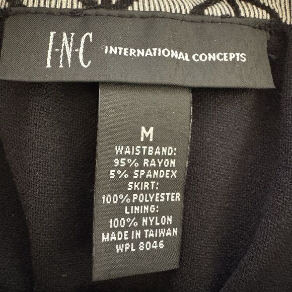 INC International Concepts Fairycore Convertible Dress Skirt Black White Medium - Picture 16 of 16